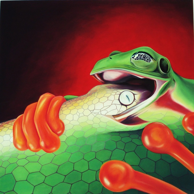Schlange liebt Frosch - Nicole Krenn
